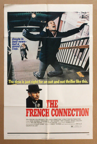 1971 The French Connection One Sheet Style A Movie Best Picture Oscar Winner