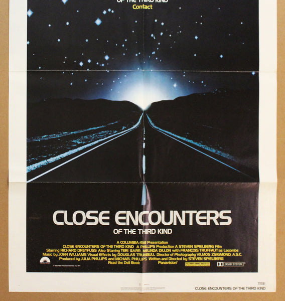 1977 Close Encounters of the Third Kind One Sheet Movie Steven Spielberg