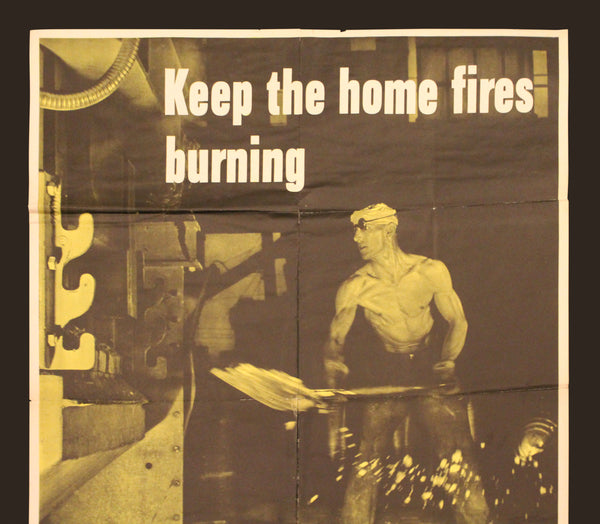 1942 Keep The Home Fires Burning War Production Board WWII