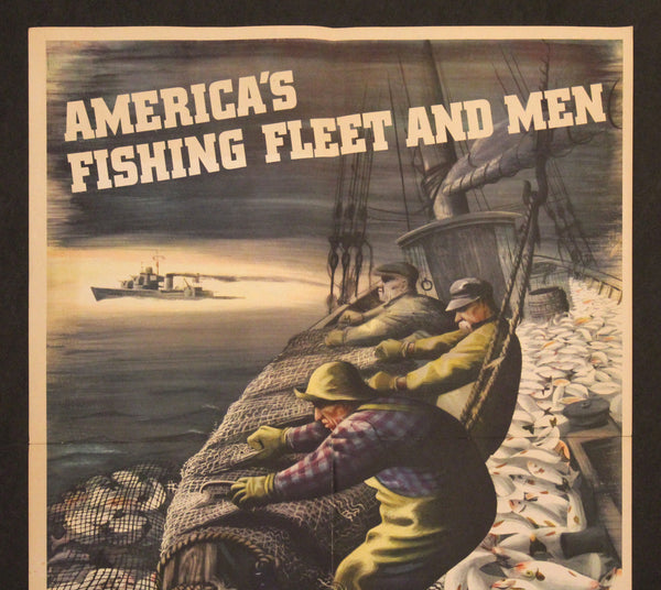 1943 America’s Fishing Fleet And Men Assets To Victory Henry Koerner WWII