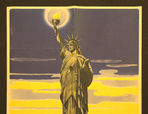 1943 U.S. War Bonds For Better Times Spanish Language Statue of Liberty