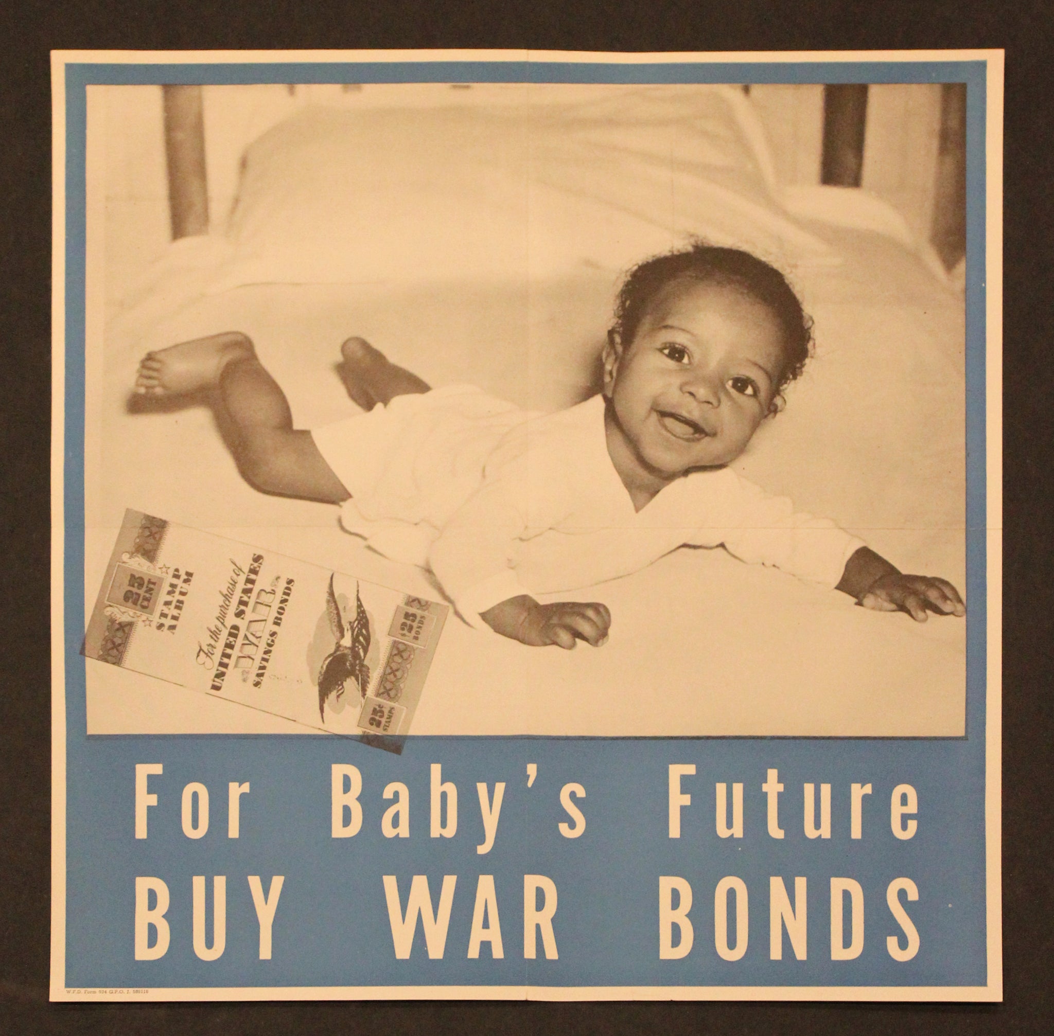 1944 For Baby’s Future Buy War Bonds African American Baby WWII