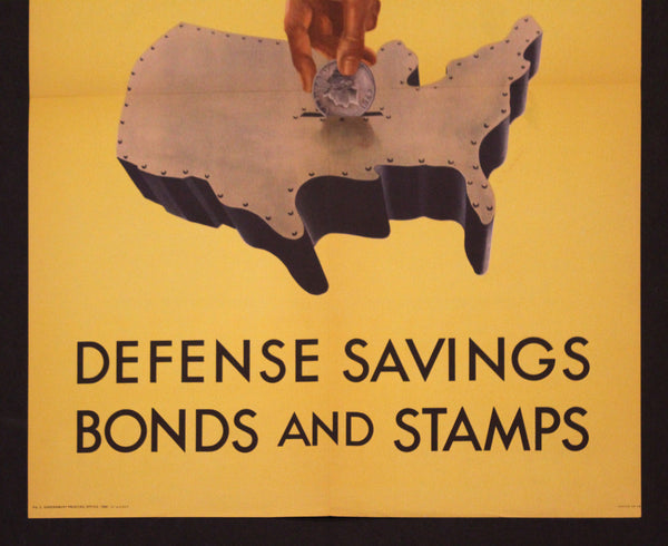1941 Buy A Share In American Defense Savings Bonds and Stamps Henry Billings