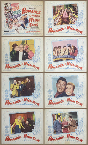 1948 Romance On The High Seas Lobby Card Set Doris Day Debut Michael Curtiz