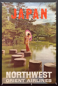 c.1960s Northwest Orient Airlines Japan Travel