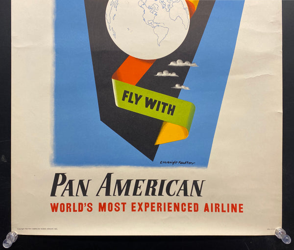 1953 Round The World Fly With Pan American Edward McKnight Kauffer