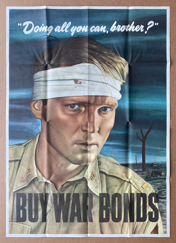 1943 Doing All You Can Brother? Buy War Bonds Robert Sloan WWII