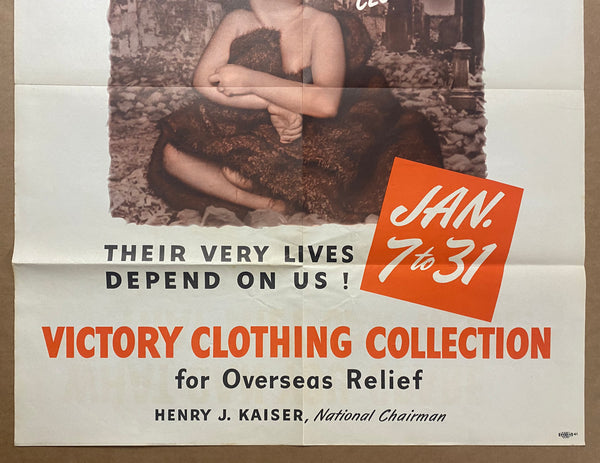 1946 Victory Clothing Collection for Overseas Relief Henry Kaiser WWII