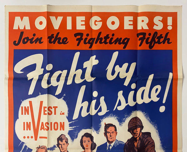 1944 Moviegoers Join The Fighting Fifth by Paul Gustavson 5th War Loan WWII
