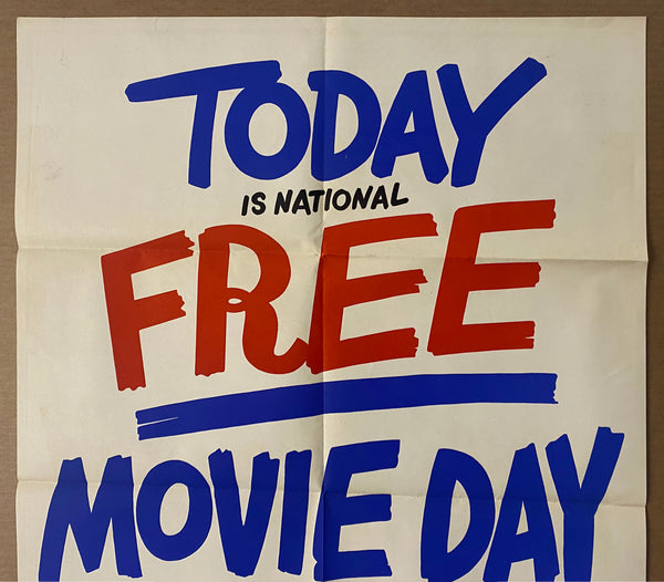 1945 Today Is Free Movie Day Buy Victory Bonds Motion Picture Campaign WWII