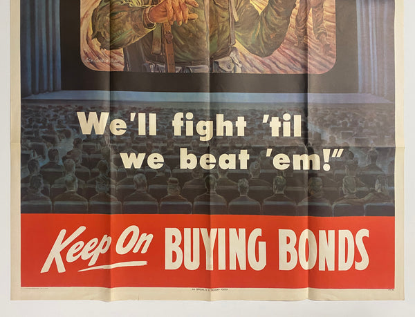 1945 Movie-Goers Keep Buying Bonds Ben Carleton Mead US Treasury WWII