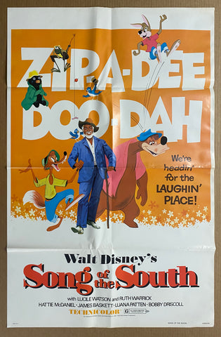R-1972 Walt Disney Song of the South One Sheet Movie