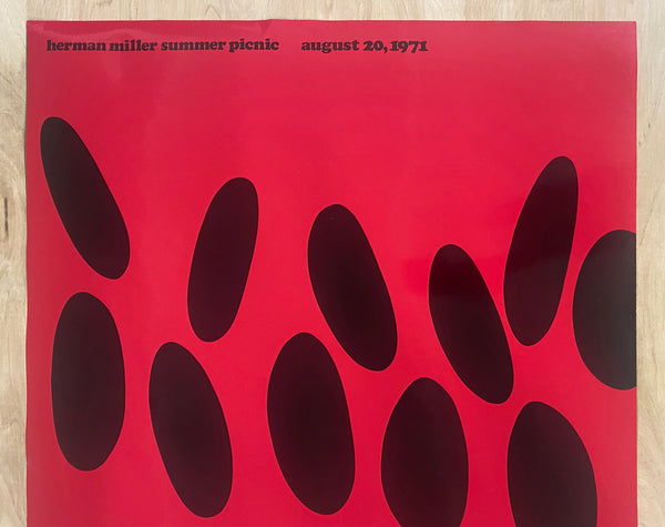1971 Herman Miller Summer Picnic by Steve Frykholm Watermelon Pop Art