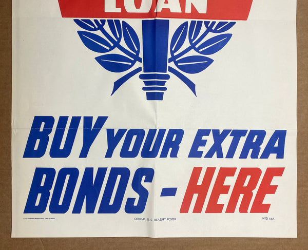 1945 This Food Store Is Backing The Victory Loan US Treasury WWII