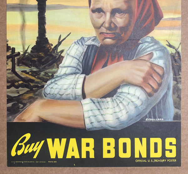 1943 And WE Talk About Sacrifice Buy War Bonds by Roger Couillard WWII