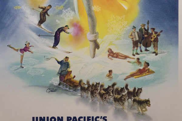 c.1950 Union Pacific's Sun Valley Idaho by Cornelius Peet Ski Skiing Winter Sports - Golden Age Posters