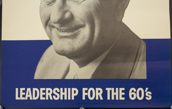 1960 Kennedy For President Johnson For Vice President Leadership For The 60’s Pair