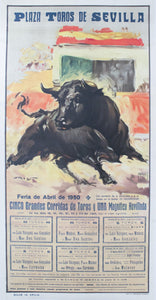 1950 Plaza de Toros de Sevilla - Golden Age Posters