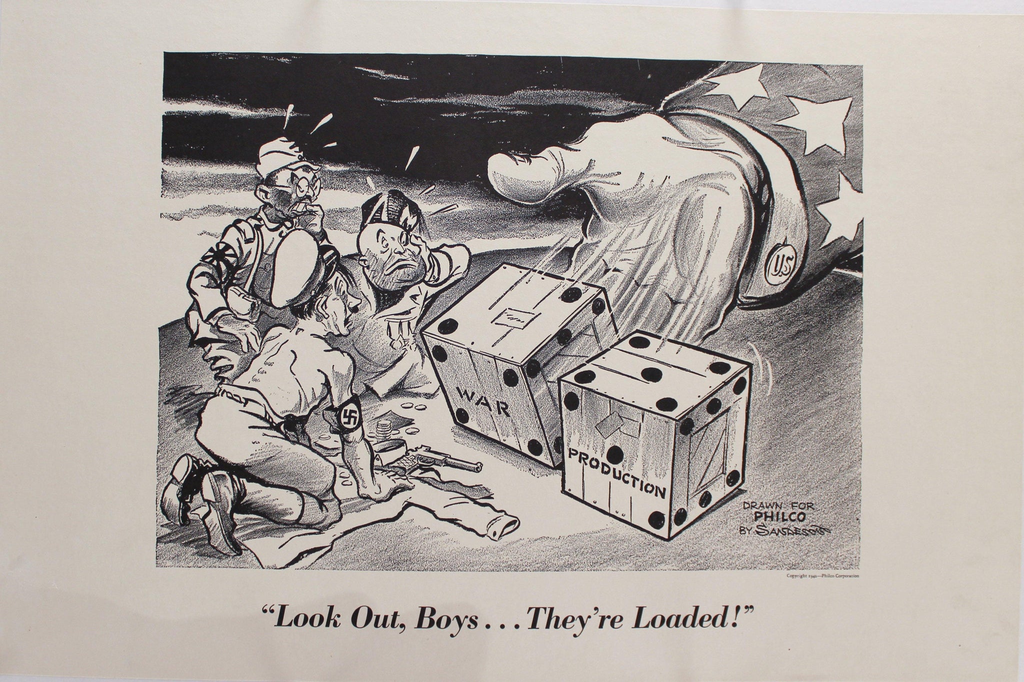 1942 Look Out, Boys… They're Loaded! by William Sandeson - Golden Age Posters