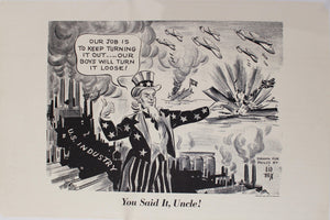 1943 You Said It, Uncle! - Golden Age Posters