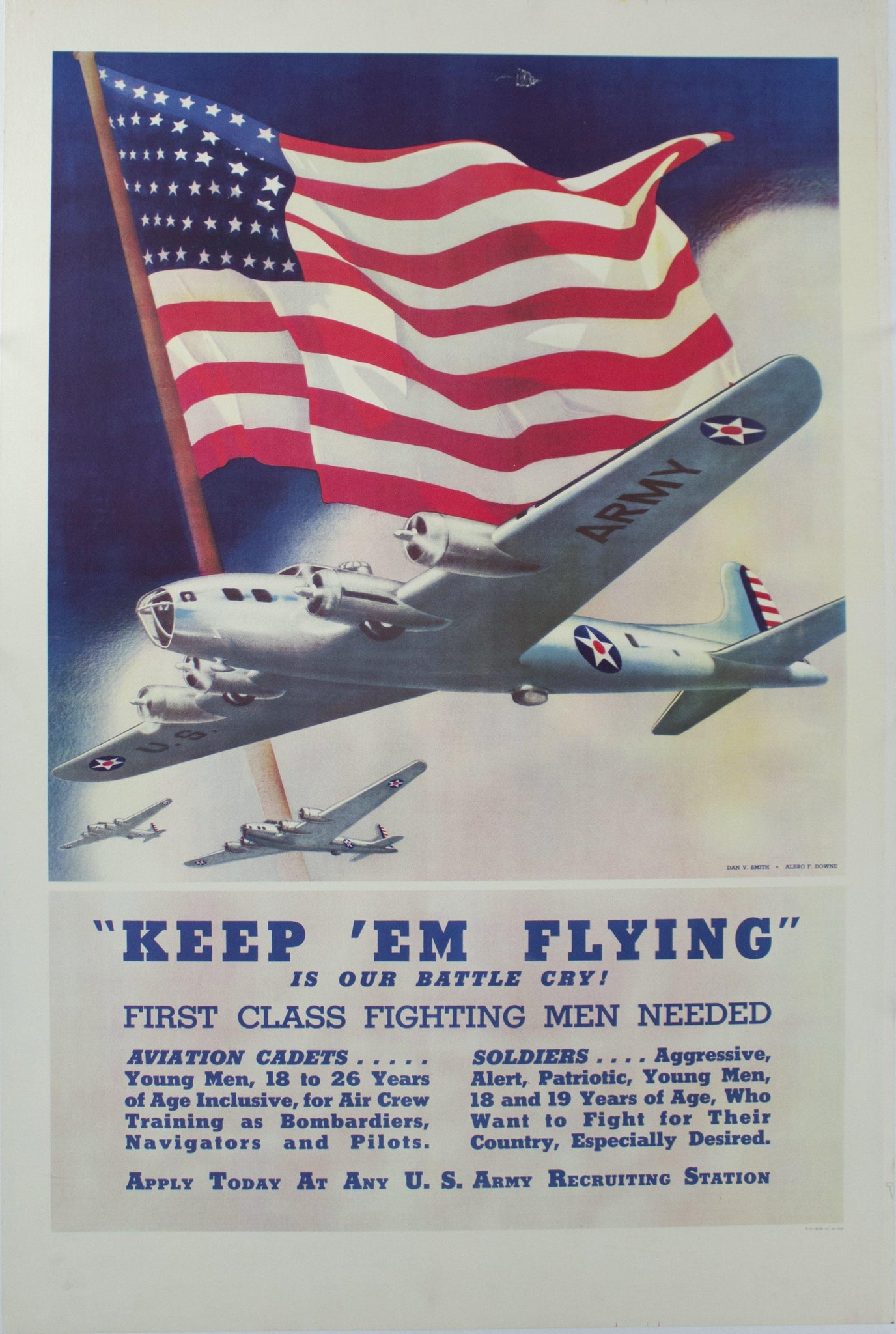 1942 Keep 'em Flying is our Battle Cry - Golden Age Posters