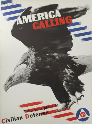 1941 America Calling, Take Your Place in Civilian Defense by Herbert Matter - Golden Age Posters