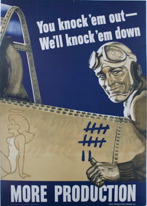 1942 You Knock 'em Out - We'll Knock 'em Down More Production - Golden Age Posters