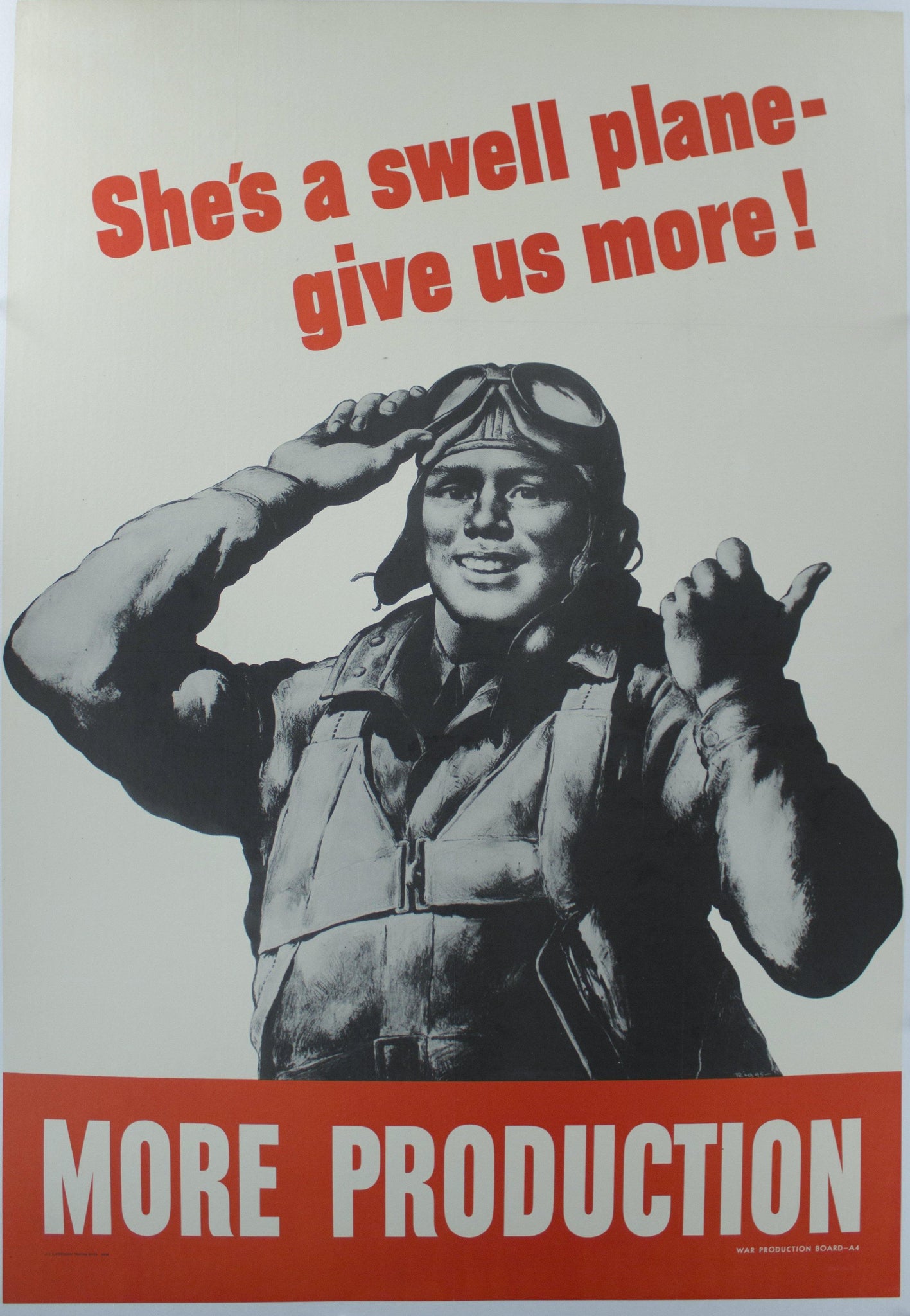 1942 She's a Swell Plane - Give us More! More Production - Golden Age Posters