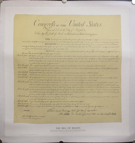 c. 1976 The Bill of Rights - Golden Age Posters