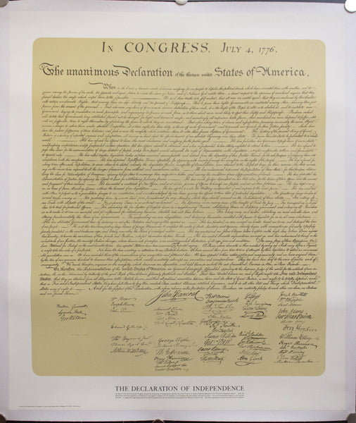 c. 1976 The Declaration of Independence - Golden Age Posters