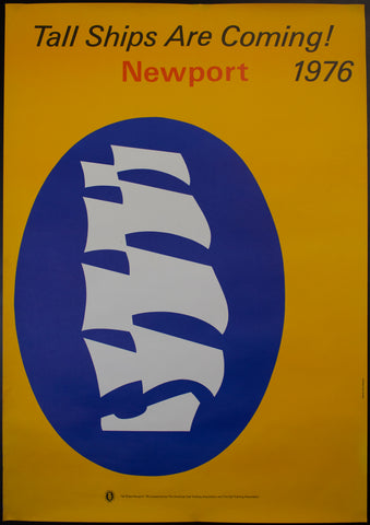 1976 Tall Ships Are Coming Newport Rhode Island Malcolm Greer Designers