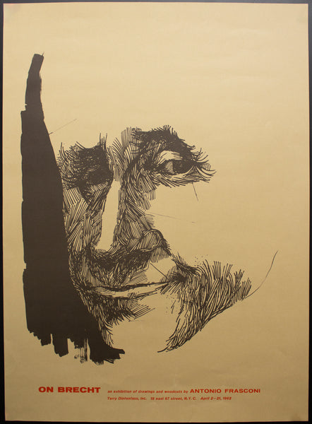 1962 On Brecht Antonio Frasconi Woodcuts Drawings Art Exhibit Dintenfass