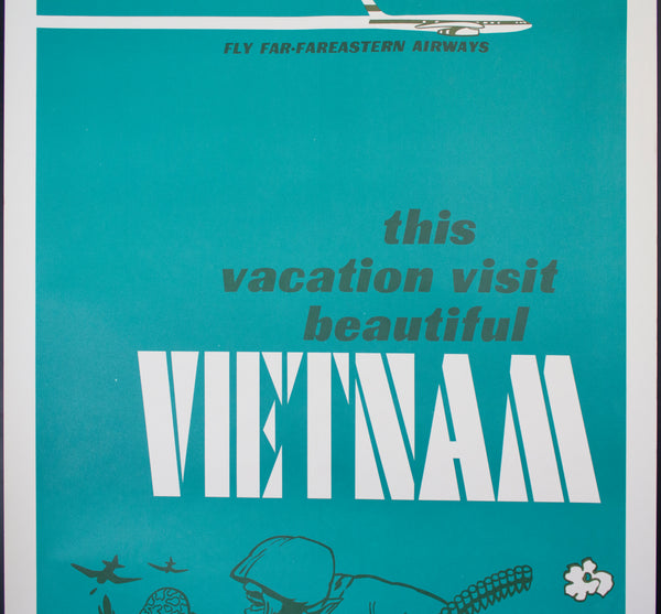 1966 Fly Far-Fareastern Airways Vacation in Vietnam Anti-War