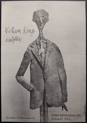 c.1960s William King Sculpture Art Exhibit Terry Dintenfass Gallery NYC