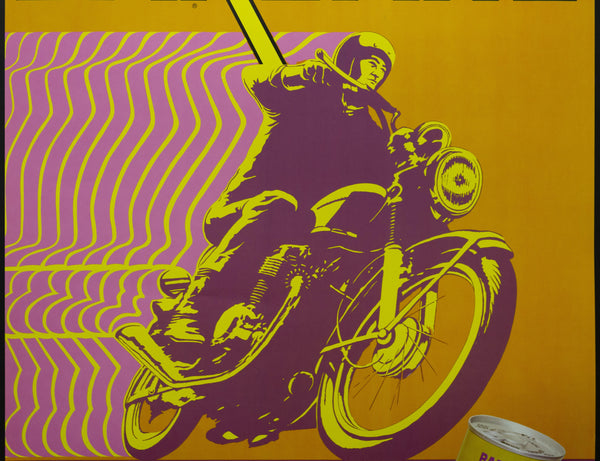 c.1960s Bardahl VBA Motorcycle Oil Advertising Mid-Century - Golden Age Posters