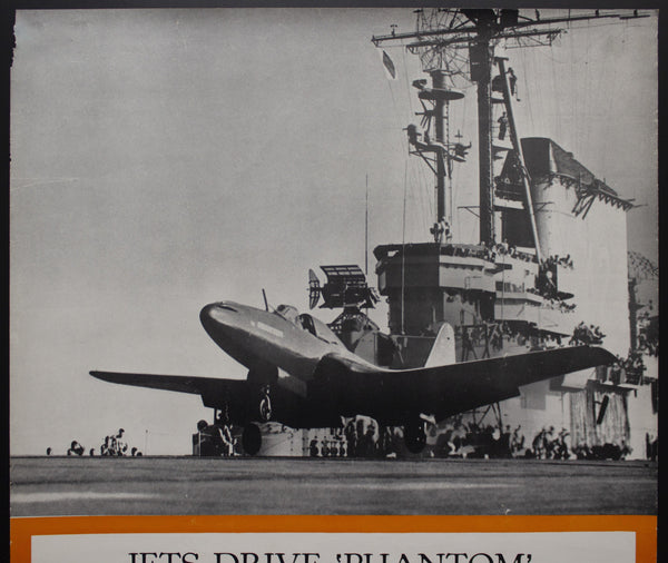 1946 Westinghouse Jets Drive FH Phantom U.S. Navy Fighter Aircraft - Golden Age Posters