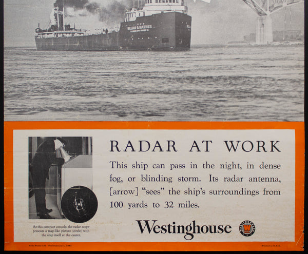 1947 Westinghouse Ship Radar Scope